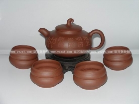 紫砂壶图片：葫芦茶具 - 美壶网