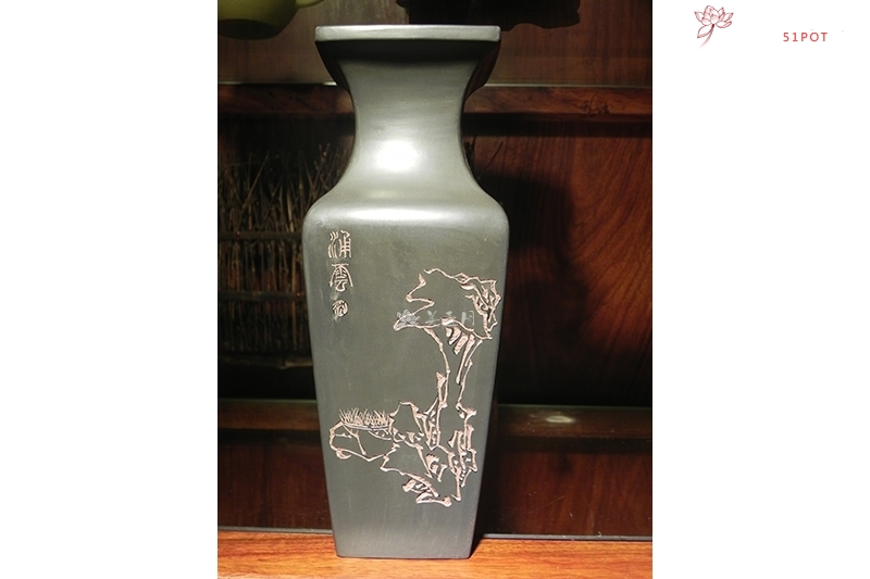 紫砂壶图片：花瓶 - 美壶网