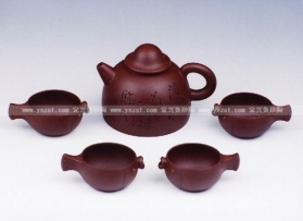 紫砂壶图片：渔翁茶具 - 美壶网