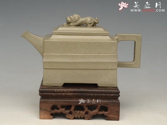紫砂壶图片：青狮  容量：400cc - 美壶网