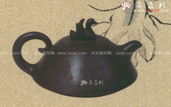 紫砂壶图片：天鹅壶 - 美壶网