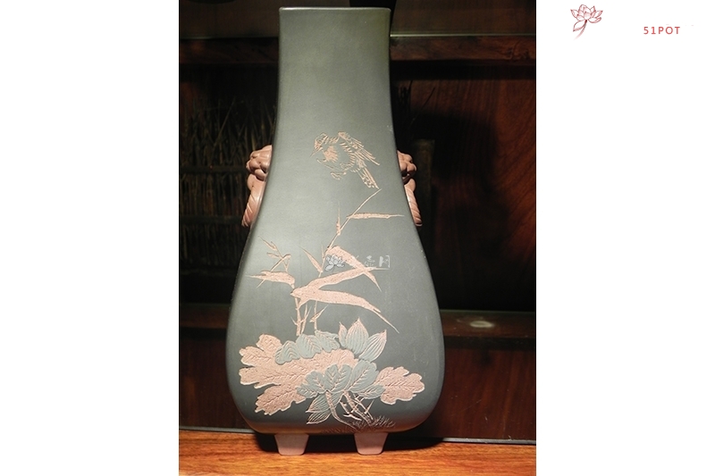 紫砂壶图片：花瓶 - 美壶网